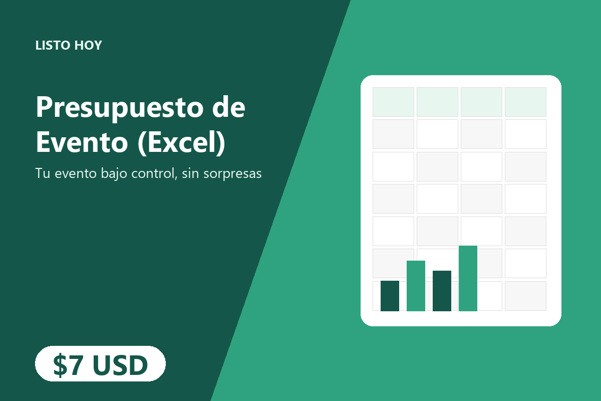 Presupuesto de Evento (Excel)