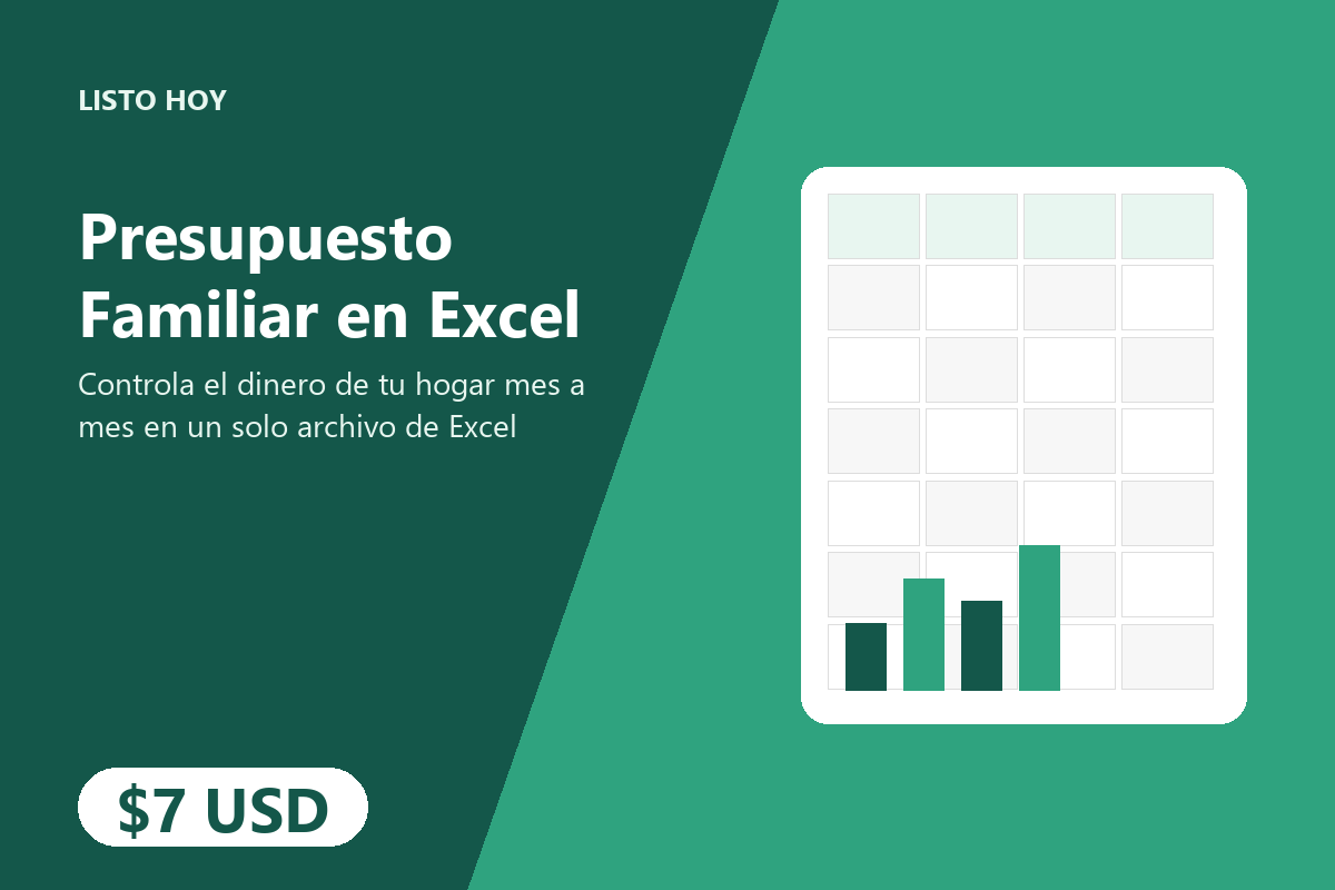 Presupuesto Familiar en Excel